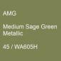 Preview: AMG, Medium Sage Green Metallic, 45 / WA605H.